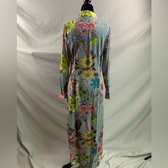 Boho Striped Floral Longline Shirt - Picture 10 of 10